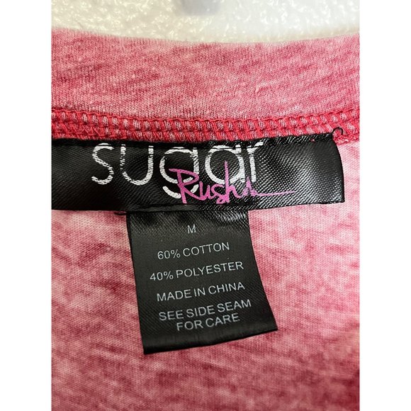 Sugar Rush Tank Boho Retro Style Gypsy Tour 76 Design with Fringe Womans Size M - Picture 3 of 3